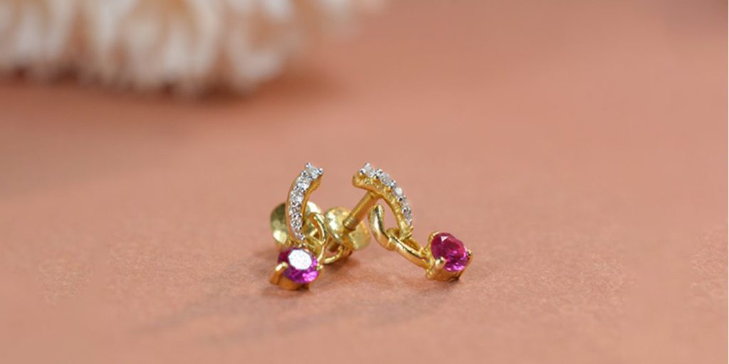 Simple Daily Wear Earrings Gold Images Small Gold Earrings With Weight -  YouTube