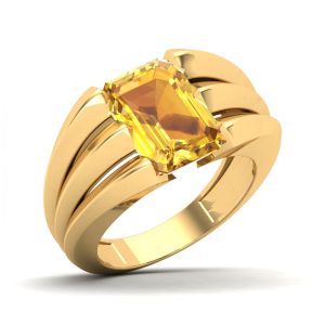 yellow stone ring