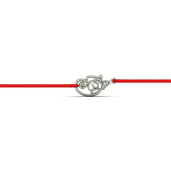 silver rakhi