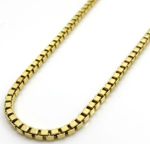 Box-Linked Gold Chain