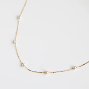 Gold Chain with Pearl