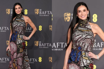 Demi Moore jewellery in bafta awards