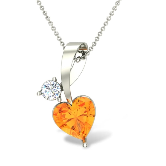 Amia Diamond Heart Pendant