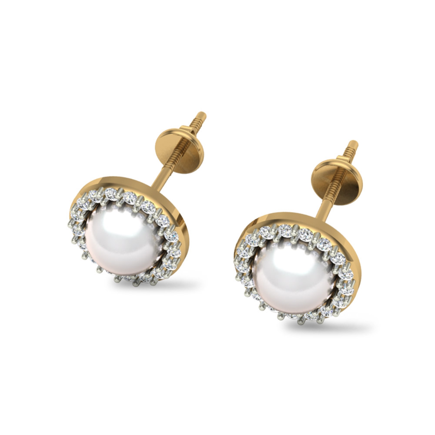 Charming Pearl Stud Earrings