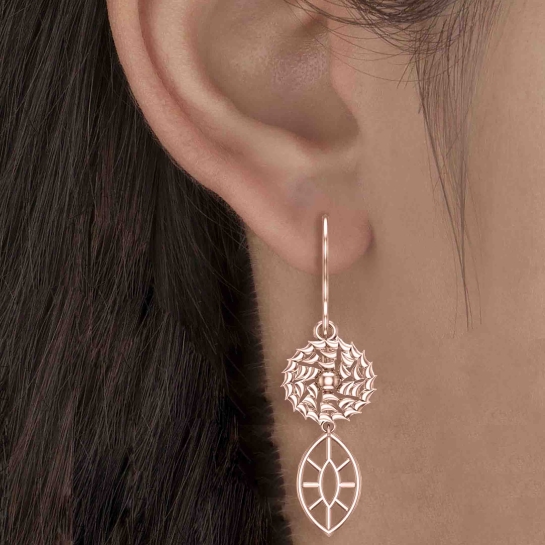 Sohi Yellow Gold Drop Earrings