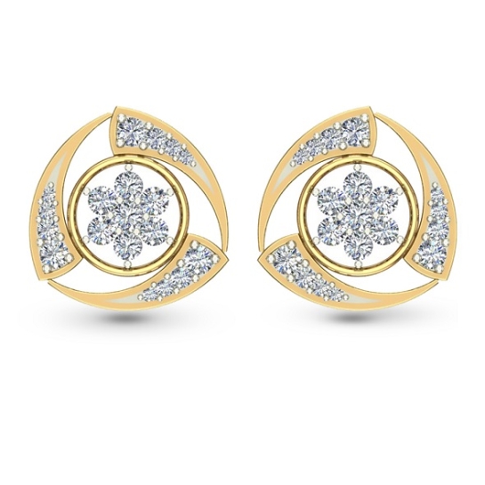 Nitya Diamond Stud Earrings