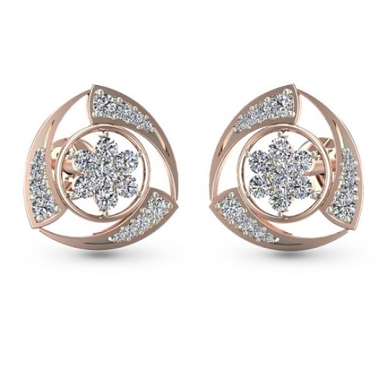 Nitya Diamond Stud Earrings