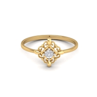 Leela gold diamond ring