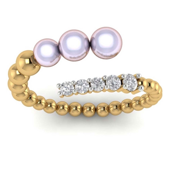 Indrani Pearl Yellow Gold Ring