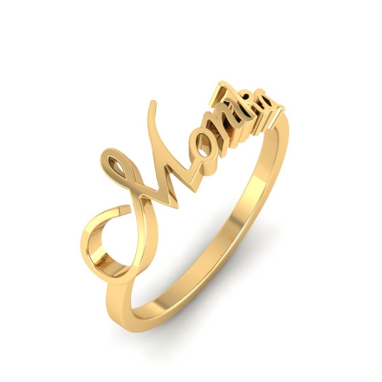 monika name gold ring 