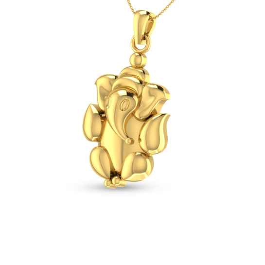Ganesh Gold Pendant Designs For Female 