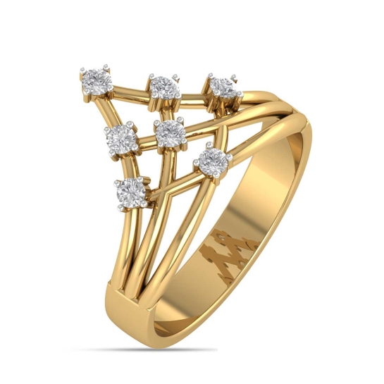 Nilaha Gold and Diamond Ring