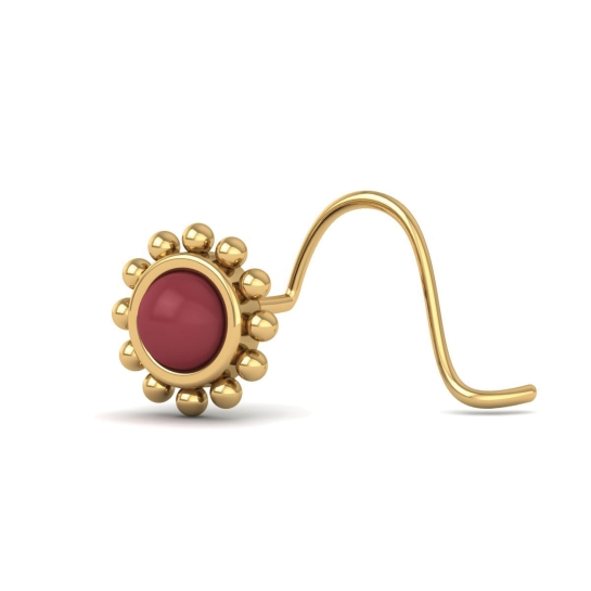 Ayeleen Gold Nose Pin