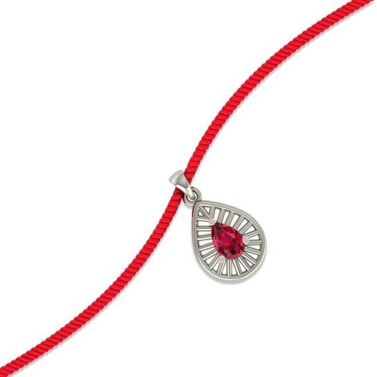 Kavita Silver Pendant Rakhi