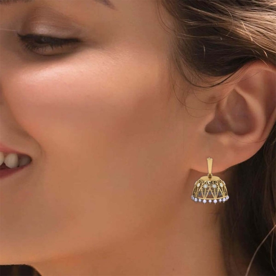 Mahi Diamond Jhumka Earring