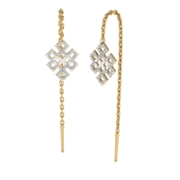 Jenny Sui Dhaga Diamond Earring