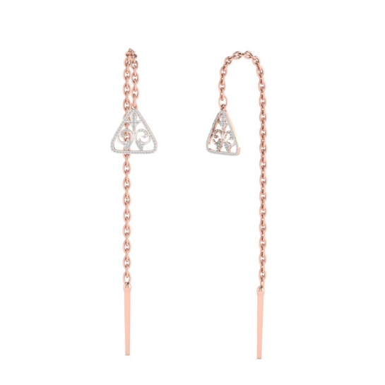 Emma Sui Dhaga Diamond Earring