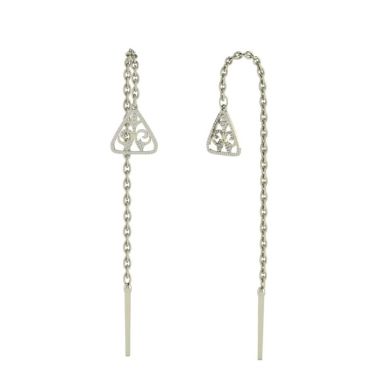 Emma Sui Dhaga Diamond Earring