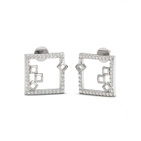 Varnika Silver Studs Earrings