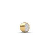 Roodra Gold diamond Earring For man