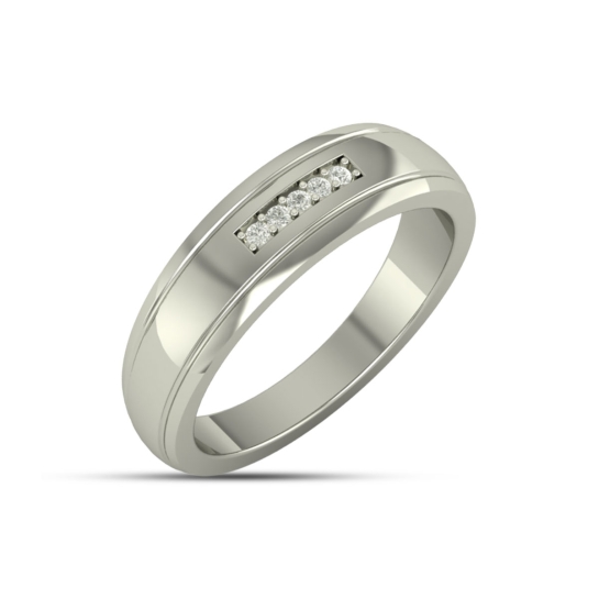 Nihan Gold And Diamond Band Ring