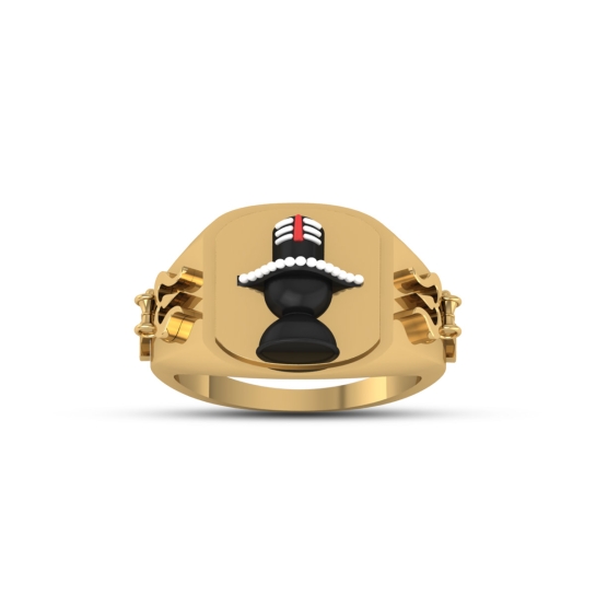 Shivling Gold Ring