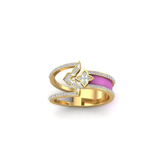 Sarathi gold diamond ring 