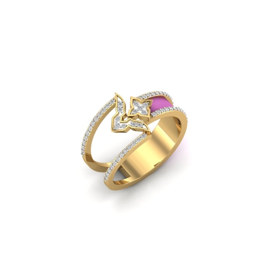 Sarathi gold diamond ring 