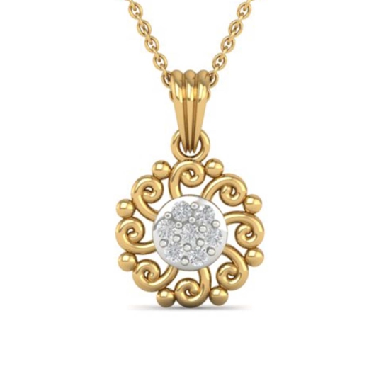 Neslihan Gold And Diamond Pendant 