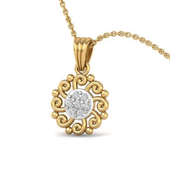 Neslihan Gold And Diamond Pendant 