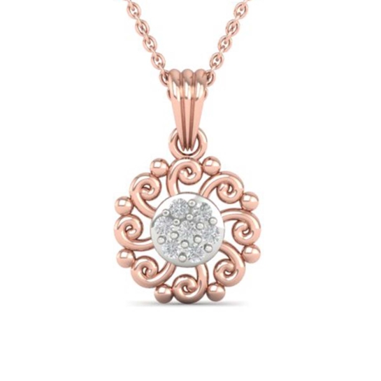 Neslihan Gold And Diamond Pendant 