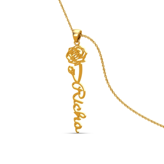 Richa Name Gold Pendant