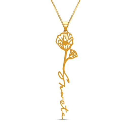 Shweta Name Gold Pendant