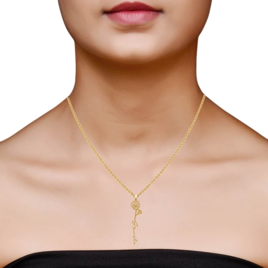 Shweta Name Gold Pendant