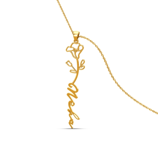 Neha Name Gold Pendant