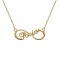 Pooja Name Gold Pendant