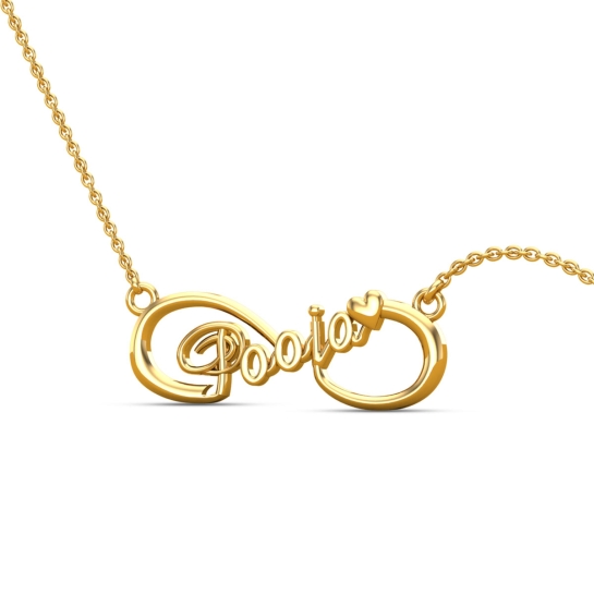 Pooja Name Gold Pendant