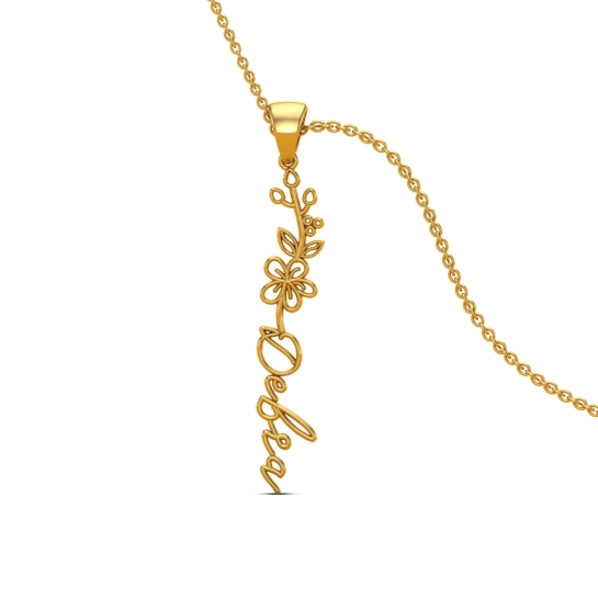 Debra Name Gold Pendant