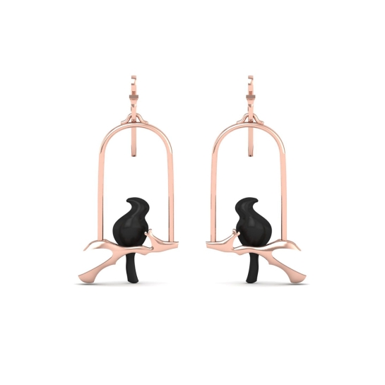 Parrot gold earring 