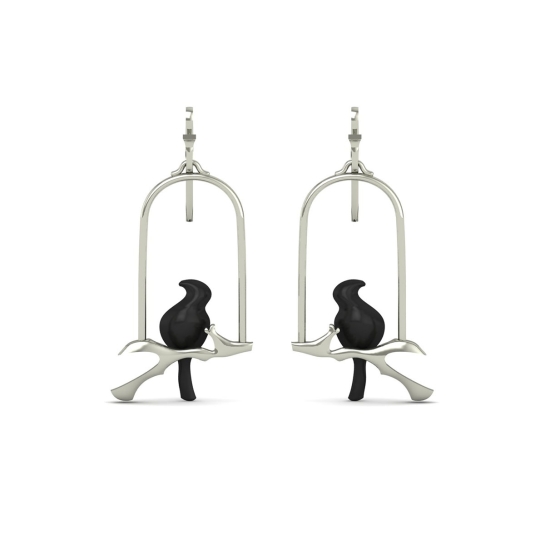 Parrot gold earring 