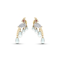 Menaka gold pearl earrings 