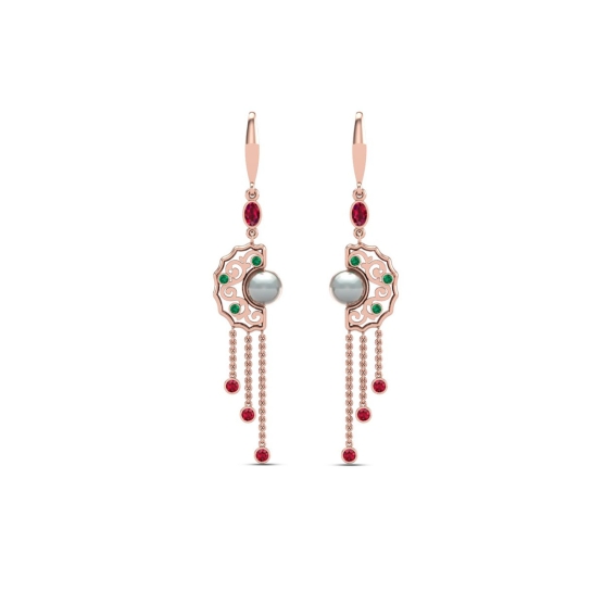 Jhanak gold pearl earring 