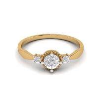 Dina gold diamond ring