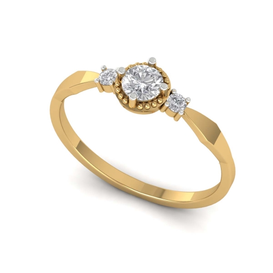 Dina gold diamond ring