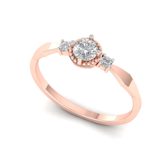 Dina gold diamond ring