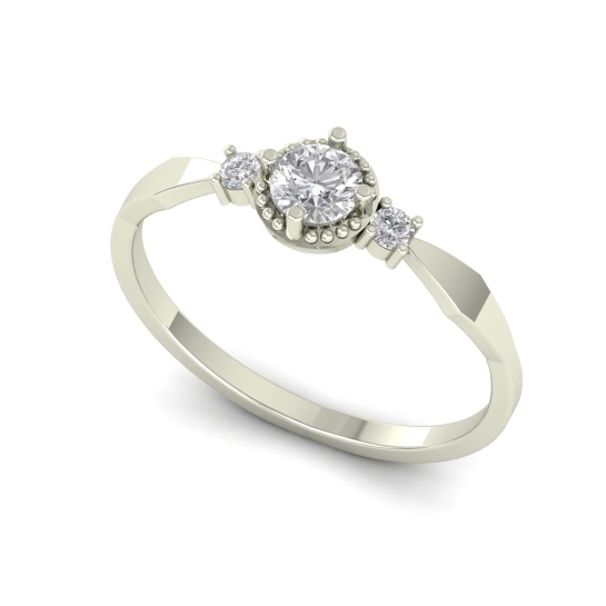 Dina gold diamond ring