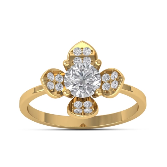 Tripti gold diamond ring