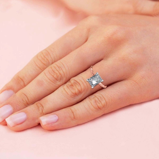 Nutsha Simulated Diamond Ring