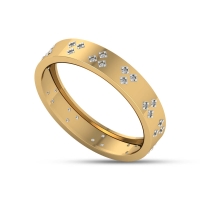 Toshu gold diamond band ring