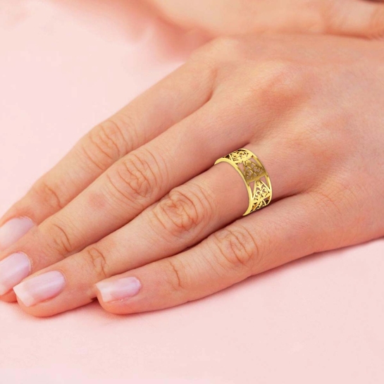 Rahima gold band ring 